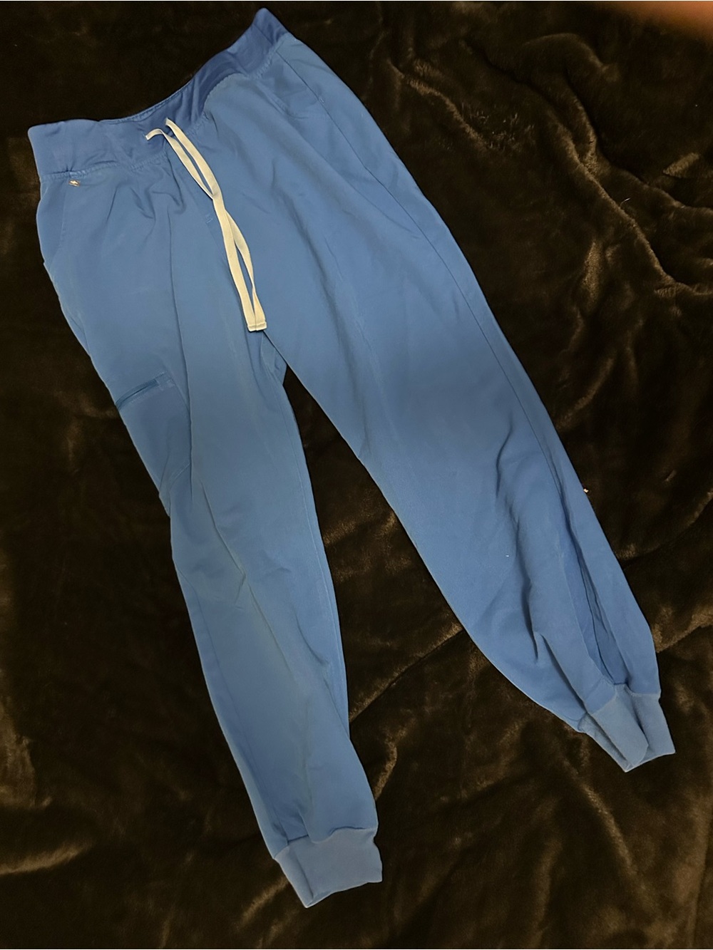 FIGS High-Waisted Zamora Jogger Scrub Pants W22SW2012 ROYAL BLUE Women's LARGE